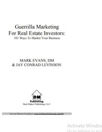Image of Guerrilla Marketing For Real Estate Investors: 101 Ways To Market Your Business